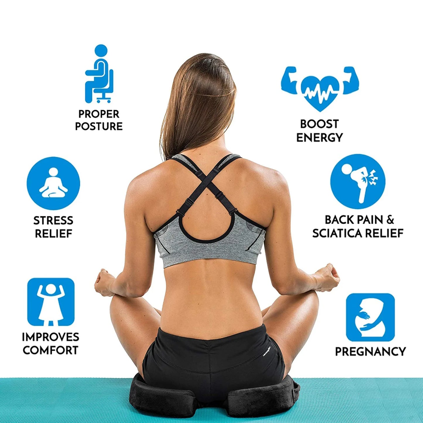 Coccyx Gel Cushion – Tailbone Support & Back Pain Relief